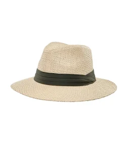 Denver Hayes Women's Panama Straw Hat With Ribbon Trim -Helly Hansen shop 405400 6DUMDHS23 EG430 PROD 1 IVORY