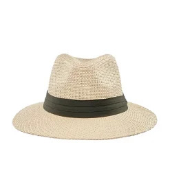 Denver Hayes Women's Panama Straw Hat With Ribbon Trim -Helly Hansen shop 405400 6DUMDHS23 EG430 PROD 3 IVORY