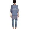 Denver Hayes Women's Striped Frayed Edge Ruana