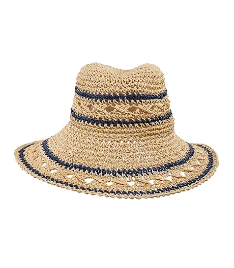FarWest Women's Straw Crochet Hat 6 FarWest Women's Straw Crochet Hat - Image 4