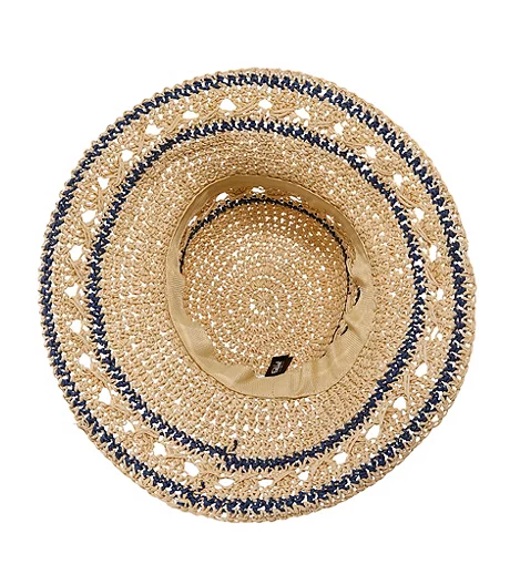 FarWest Women's Straw Crochet Hat 3 FarWest Women's Straw Crochet Hat