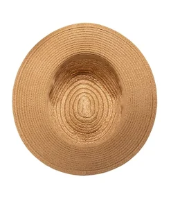 FarWest Women's Straw Hat With Bandana Trim