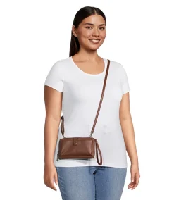 Denver Hayes Women's 3-in-1 Convertible Wallet/Wristlet/Crossbody Bag -Helly Hansen shop 405880 6DUGDHS3 D7026C PROD 4 COGNAC