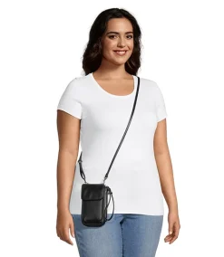 Denver Hayes Women's Crossbody Wallet With Phone Pocket -Helly Hansen shop 405882 6DUGDHS3 F7063B PROD 4 BLACK