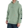 Carhartt Men's Midweight Hooded Logo Sleeve Sweatshirt 1 Carhartt Men's Midweight Hooded Logo Sleeve Sweatshirt -Helly Hansen shop 407982 K288 GA0 PROD 1 JADEHR