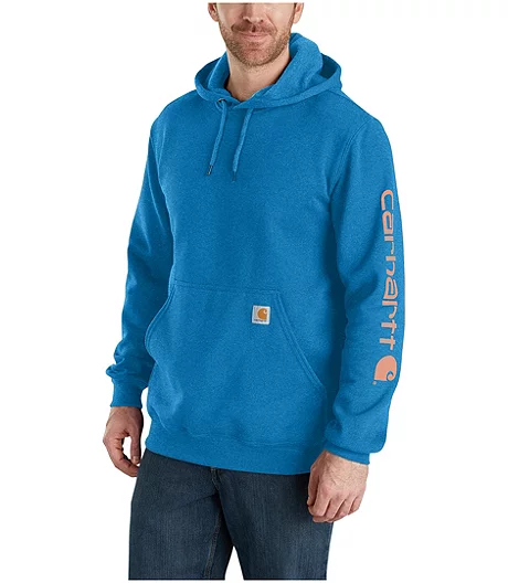 Carhartt Men's Midweight Hooded Logo Sleeve Sweatshirt 4 Carhartt Men's Midweight Hooded Logo Sleeve Sweatshirt - Image 2