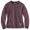 Carhartt Women's Relaxed Fit Sleeve Logo Crewneck Work Sweatshirt -Helly Hansen shop 408940 104410 V27 PROD 2 BBYHTR