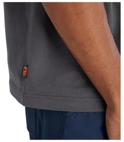 Timberland Pro Men's Reflective Logo Crewneck Cotton Work T Shirt