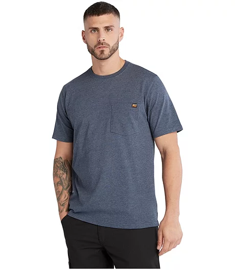 Timberland Pro Men's Core Pocket Crewneck Cotton Work T Shirt 6 Timberland Pro Men's Core Pocket Crewneck Cotton Work T Shirt - Image 4