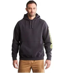 Timberland Pro Men's Hooded Honcho Sleeve Logo RainRepel Work Hoodie
