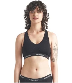 Icebreaker Women's Sprite Racerback Bra - ONLINE ONLY -Helly Hansen shop 409702 IB103020 PROD 1 BLACK