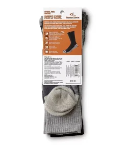 Copper Sole Men's 2 Pack Lightweight Steel-Toe Work Socks With Moisture Guard -Helly Hansen shop 416125 CSM25202C2B4C01 PROD 3 BLKCHR