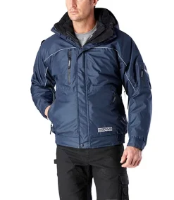 DAKOTA Men's Waterproof Hyper-Dri 3 300D Rip-Stop T-Max 3-In-1 Jacket -Helly Hansen shop 52888 1AAGDK WPBT003 PROD 1 NAVY