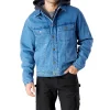 DAKOTA Men's Washed Denim Sherpa Lined Hooded Jean Jacket - Blue 1 DAKOTA Men's Washed Denim Sherpa Lined Hooded Jean Jacket - Blue -Helly Hansen shop 81369 1AAGDK JJSL01 PROD 1 BLUDEM