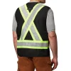 DAKOTA Men's Class 1 Hi Vis Reinforced Work Vest -Helly Hansen shop 81916 1AAFDK HVV001 PROD 2 BLACK