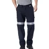 Coolworks Men's Ventilated Poly Cotton Work Pants With Reflective Tape - Navy -Helly Hansen shop 81933 CW2 NVR PROD 1 NAVY