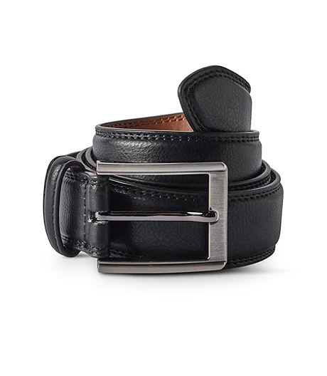 Denver Hayes Men's Leather Dress Belt - Black 3 Denver Hayes Men's Leather Dress Belt - Black
