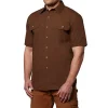 DAKOTA Men's Short Sleeve Cotton Canvas Relaxed Fit Contractor Shirt