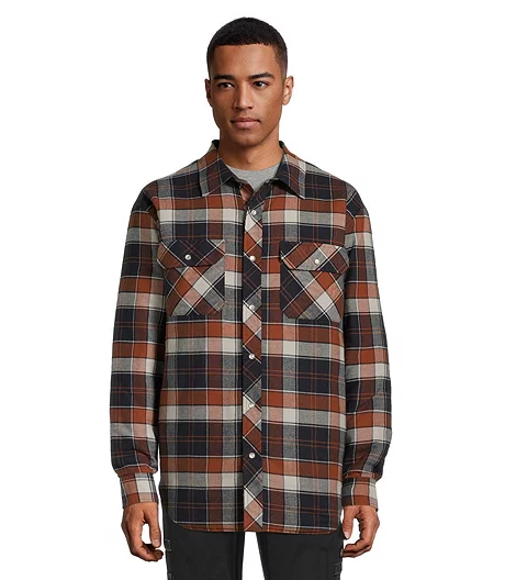 Aggressor Men's Snap-Front Insulated Quilted Flannel Work Shirt 3 Aggressor Men's Snap-Front Insulated Quilted Flannel Work Shirt