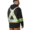 DAKOTA Men's Class 1 Hi Vis Hooded Quilted Jac Shirt - Black -Helly Hansen shop 82124 1AAGDK HVJSL1 PROD 2 BLACK